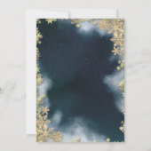 Invitation Noël Boire pain d'épices Cookie Bleu Noël (Dos)