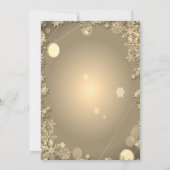 Invitation Noël Boire pain d'épices Cookies Étoiles (Dos)