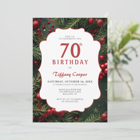 Invitation Noël Botanique 70e anniversaire (Debout devant)