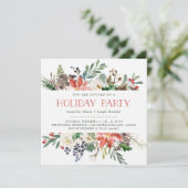 Invitation Noël botanique | Fête (Debout devant)