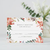 Invitation Noël botanique | Mariage de fêtes floral (Debout devant)