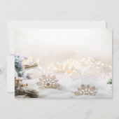 Invitation Noël Boules de neige Fête de Noël (Dos)