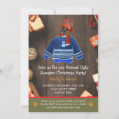 Invitation Noël Boxe Chien de Noël Fête de Sweater (Devant)