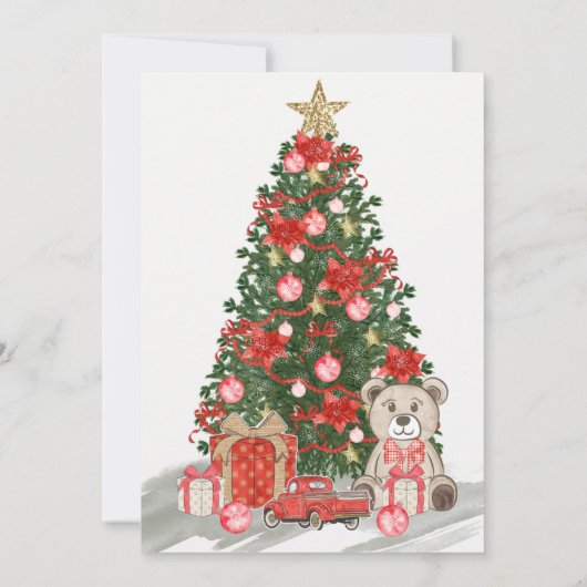 Invitation Noël Bright Fête Noël Bake (Dos)