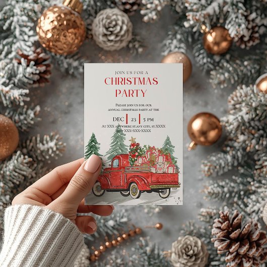 Invitation Noël Bright Fête Noël Bake