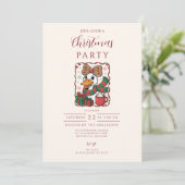 Invitation Noël Canard Cosy (Debout devant)