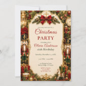 Invitation Noël Casse-Noisette Fête Seize (Devant)