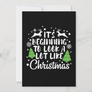 Invitation Noël C'est de plus en plus comme Noël