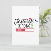 Invitation Noël Chargement des lumières de Noël (Debout devant)