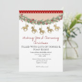 Invitation Noël Cheval Charmant (Debout devant)