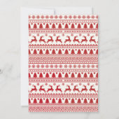 Invitation Noël classique santa claus (Dos)