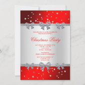 Invitation Noël Classy Diamond Bows & Pearls (Devant)