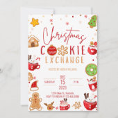 Invitation Noël Cookie Exchange Fête de vacances (Devant)