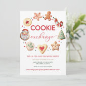 Invitation Noël Cookie Exchange Party (Debout devant)