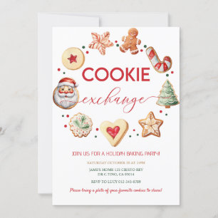 Invitation Noël Cookie Exchange Party