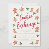 Invitation Noël Cookie Exchange Party (Devant)