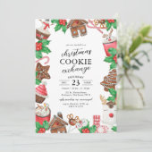Invitation Noël Cookie Exchange Party (Debout devant)
