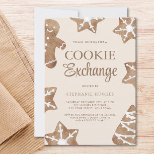 Invitation Noël Cookie Exchange Party