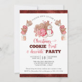 Invitation Noël Cookie Frost et Décorer la fête (Devant)