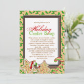 Invitation Noël Cookie Swap Fête de Noël (Debout devant)