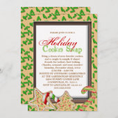 Invitation Noël Cookie Swap Fête de Noël (Devant / Derrière)