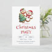 Invitation Noël Cookies Fête de Noël (Debout devant)
