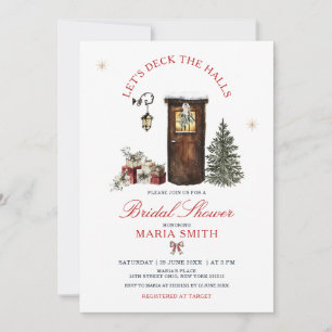 Invitation Noël cosy, Décorons les halls, Shower de mariage