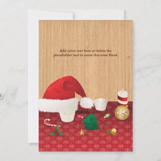 Invitation Noël Cupcake Exchange Party (Dos)