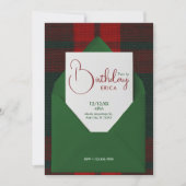 Invitation Noël d'anniversaire (Devant)