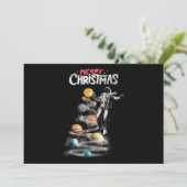 Invitation Noël dans l'invitation d'astronaute du système sol (Debout devant)