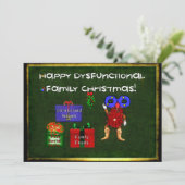 Invitation Noël de famille dysfonctionnel (Debout devant)