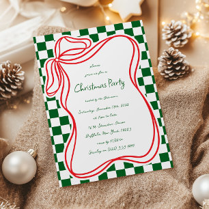 Invitation Noël de la charpente de la mâchoire dessinée à la 