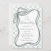 Invitation Noël de la charpente de la mâchoire dessinée à la (Devant)