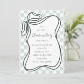 Invitation Noël de la charpente de la mâchoire dessinée à la (Debout devant)