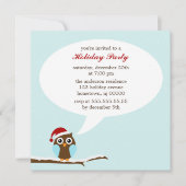 Invitation Noël de la Chouette des Fêtes (Devant)