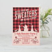 Invitation Noël de la fête du pull moche (Debout devant)