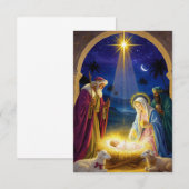 Invitation Noël de la Sainte Nativité (Devant / Derrière)
