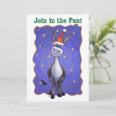 Invitation Noël de l'âne (Debout devant)