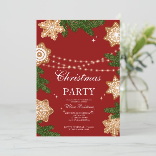 invitation noël de luxe (Debout devant)