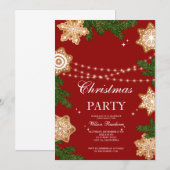 invitation noël de luxe (Devant / Derrière)