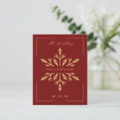 Invitation Noël de mariage (Debout devant)