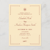 Invitation Noël de mariage (Dos)