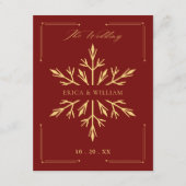 Invitation Noël de mariage (Devant)