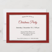 Invitation Noël de neige vintage dalmate (Dos)