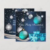 Invitation Noël de Noël de Noël (Devant / Derrière)