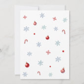 Invitation Noël de Noël de Noël de Noël de Noël mignon (Dos)