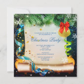 Invitation Noël de Noël décoratif (Devant)