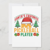 Invitation Noël de pickleball (Devant)