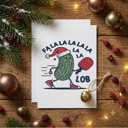 Invitation Noël de pickleball
