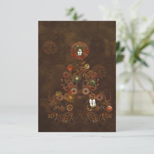 Invitation Noël de Steampunk (Debout devant)
